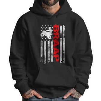 Braap Vintage Usa American Flag Quad Bike Atv Gift Funny Gift Graphic Design Printed Casual Daily Basic Men Hoodie | Favorety AU