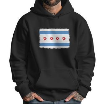 Bullet Hole Chicago Flag T-Shirts Men Hoodie | Favorety UK