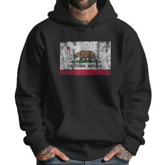 California Flag Republic Vintage Retro Official Bear Men Hoodie | Favorety