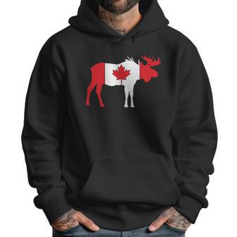 Canadian Flag Moose Maple Leaf Canada Men Hoodie | Favorety