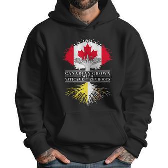 Canadian Grown With Vatican Citizen Roots Canada Vatican City Flag Tree Men Hoodie | Favorety UK