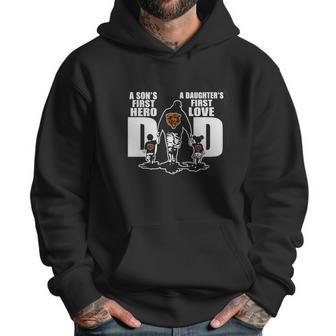 Chicago Bear Dad A Son’S First Hero A Daughter’S First Love Shirt Men Hoodie | Favorety UK