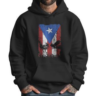 Cock Fight Gallos Gallero Fighting Rooster Puerto Rico Flag Men Hoodie | Favorety UK