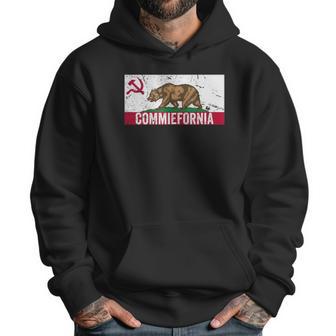 Commiefornia Funny Anti Marxist Communist California Flag Men Hoodie | Favorety DE