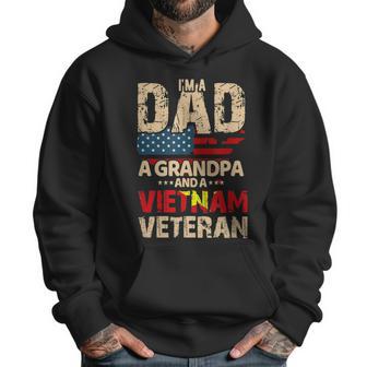 Dad Grandpa Husband Us Flag Vietnam Veteran Father Day Men Hoodie | Favorety