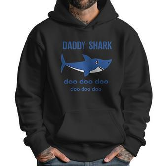 Daddy Shark And Baby Shark Dad Birthday Gifts Men Hoodie | Favorety