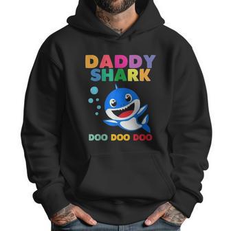 Daddy Shark Cute Fathers Gift Dad Birthday Gifts Men Hoodie | Favorety UK