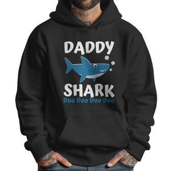 Daddy Shark Doo Doo Long Sleeve Family Shark Men Hoodie | Favorety