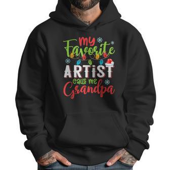 My Favorite Artist Calls Me Grandpa Xmas Light Men Hoodie | Favorety AU