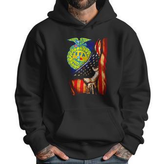 Ffa Emblem Inside American Flag Men Hoodie | Favorety