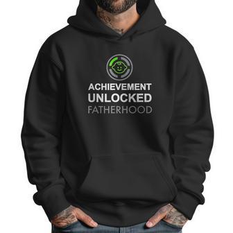 First Fathers Day Achievement Unlocked Fatherhood Men Hoodie | Favorety CA