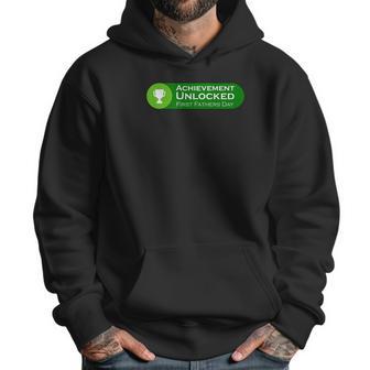 First Fathers Day Achievement Unlocked Fathers Day Gift Men Hoodie | Favorety