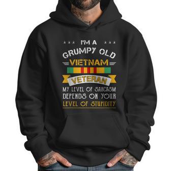 Funny Gift For Grumpy Old Vietnam Veteran Graphic Design Printed Casual Daily Basic Men Hoodie | Favorety CA