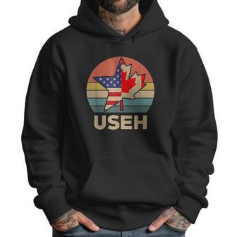 Funny Useh America Canada Flag American Men Hoodie | Favorety AU