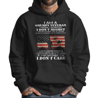 I Am A Grumpy Veteran I Dont Care 2022 New Gift Men Hoodie | Favorety UK