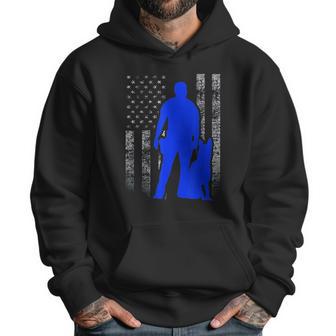 Male K9 Officer Blue Line Flag For K9 Handlers Men Hoodie | Favorety CA