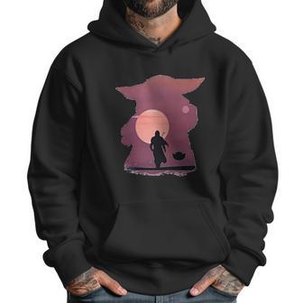 Mandalorian Dadalorian Sunset Design Men Hoodie | Favorety DE