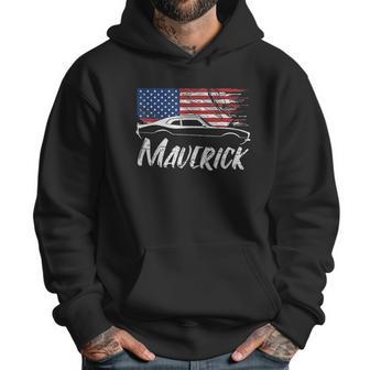 Maverick 302 Vintage American Flag Usa Muscle Car Men Hoodie | Favorety UK