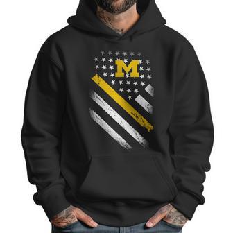 Michigan Wolverines Flag Men Hoodie | Favorety