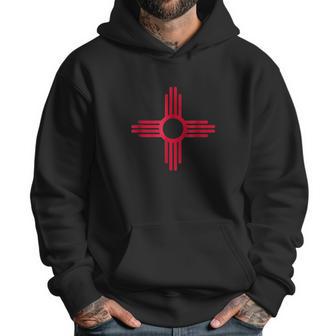 New Mexico Zia New Mexico Flag Art Print Men Hoodie | Favorety