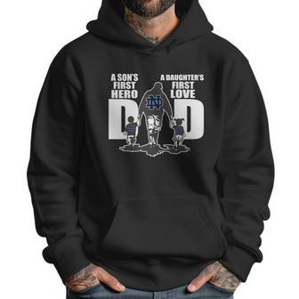 Notre Dame Fighting Irish Dad A Son’S First Hero A Daughter’S First Love Men Hoodie | Favorety AU