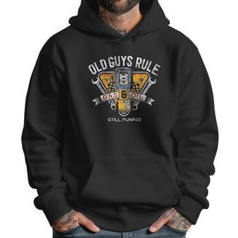 Old Guys Rule For Men Vintage Gas Pump Men Hoodie | Favorety DE