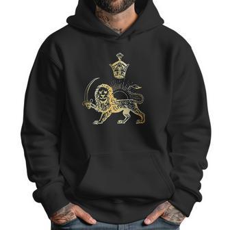 Persian Flag Iranian Lion Sun And Crown Men Hoodie | Favorety UK