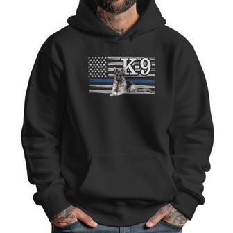 Police K9 Unit Thin Blue Line Flag German Shepherd Men Hoodie | Favorety AU