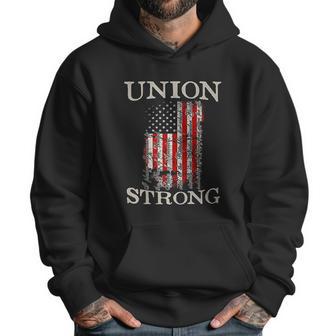 Pro Workers American Union Strong Pledge Allegiance To Flag Men Hoodie | Favorety UK