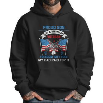 Proud Son Of A Vietnam Veteran Veteran Day Us Army Graphic Design Printed Casual Daily Basic Men Hoodie | Favorety DE