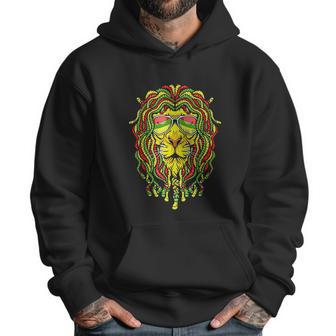 Rastafari Lion Dreadlock Jamaican Flag Reggae Music Rasta Men Hoodie | Favorety UK