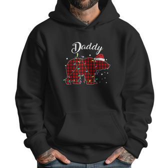 Red Plaid Daddy Bear Matching Buffalo Pajama Men Hoodie | Favorety CA