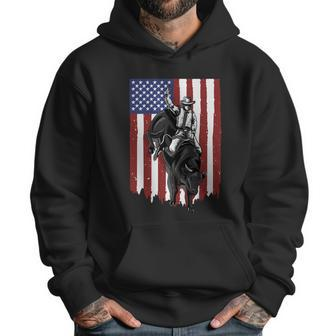 Rodeo Bull Rider Patriotic American Usa Flag For Cowboys Cute Gift Men Hoodie | Favorety