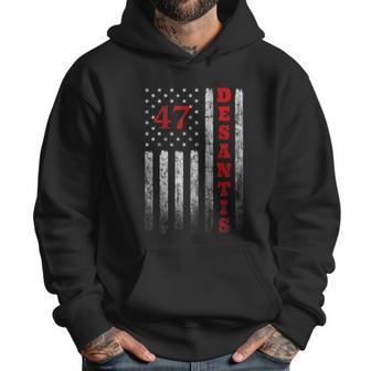 Ron Desantis 2024 American Flag Vintage Faded Distressed Men Hoodie | Favorety CA