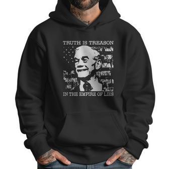 Ron Paul Truth Is Treason In The Empire Of Lies American Flag Men Hoodie | Favorety DE