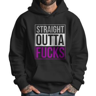 Straight Outta Fucks Pride Asexuality Asexual Flag Lgbt Gift Graphic Design Printed Casual Daily Basic Men Hoodie | Favorety