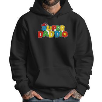 Super-Daddio Funny Dad Daddy Father Video Game Lovers Men Hoodie | Favorety CA