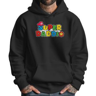 Super Daddio Funny Dad Daddy Fathers Day Video Game Lover Men Hoodie | Favorety CA