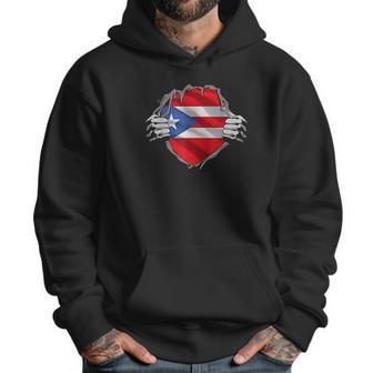 Super Puerto Rican Heritage Puerto Rico Roots Flag Gift Men Hoodie | Favorety AU