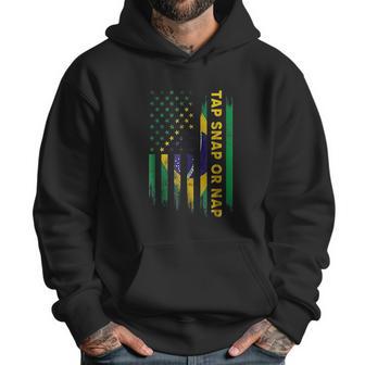 Tap Snap Or Nap Jiu Jitsu Bjj Brazil Us Flag Men Hoodie | Favorety UK