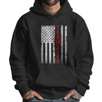 Teamster Proud American Flag Men Hoodie | Favorety DE