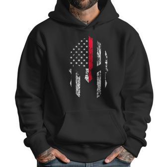 Thin Red Line Spartan Usa Flag Men Hoodie | Favorety UK