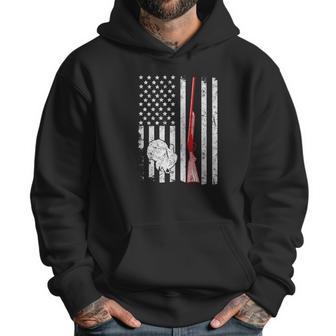 Turkey Hunting American Flag Rifle Weathered Men Hoodie | Favorety CA