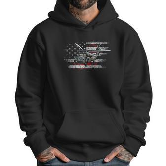 Uh60 Black Hawk Helicopter Vintage Flag Veteran Men Hoodie | Favorety CA