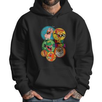 Uncle Grandpa Group Shot Circles Men Hoodie | Favorety CA