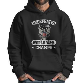 Undefeated World War Champs Veterans Day Gift Men Hoodie | Favorety DE