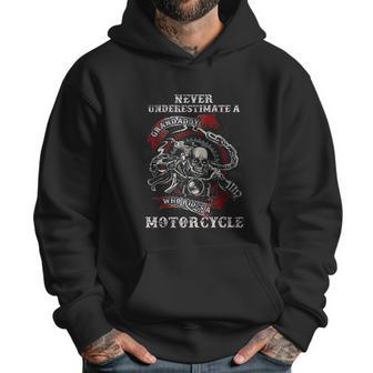 Never Underestimate A Grandaddy With A Motorcycle Men Hoodie | Favorety CA