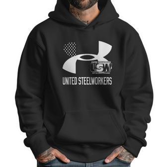 United Steelworkers Unity And Strength For Workers Flag Men Hoodie | Favorety UK