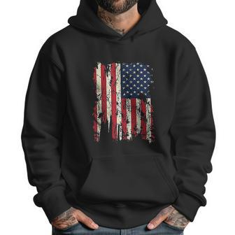 Usa 4Th Of July Patriots American Distressed Flag Men Hoodie | Favorety UK