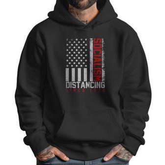 Usa Flag Socialism Distancing Since 1776 Men Hoodie | Favorety AU